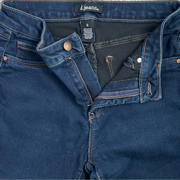 D.JEANS Women’s Skinny Jeans Dark Wash Denim Stretch Modern Fit Ankle Length‎ 6 - Picture 6 of 8